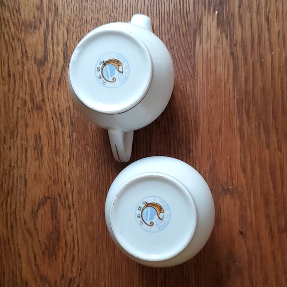 Vintage Sugar and Creamer Set, Made in China Pink Roses - Picture 3 of 7